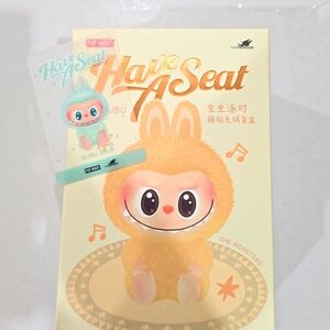 AUTHENTIC LABUBU POP MART Have A Seat Plush Toy Vinyl - Ququ